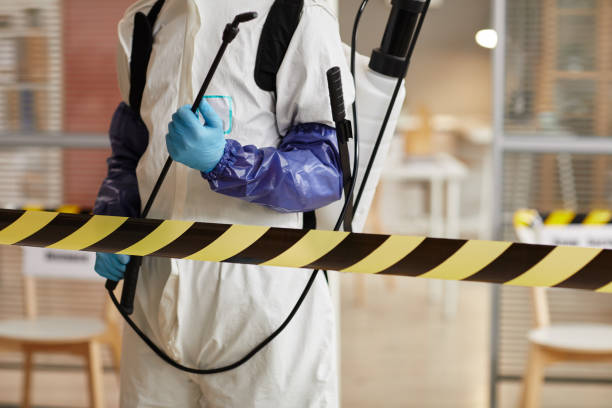 Professional Sewage Cleanup technician working in Kingman, IN